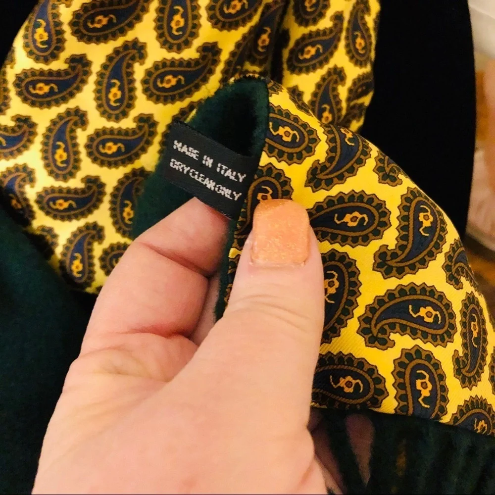 Renato Balestra Foulard Paisley Silk Wool Scarf